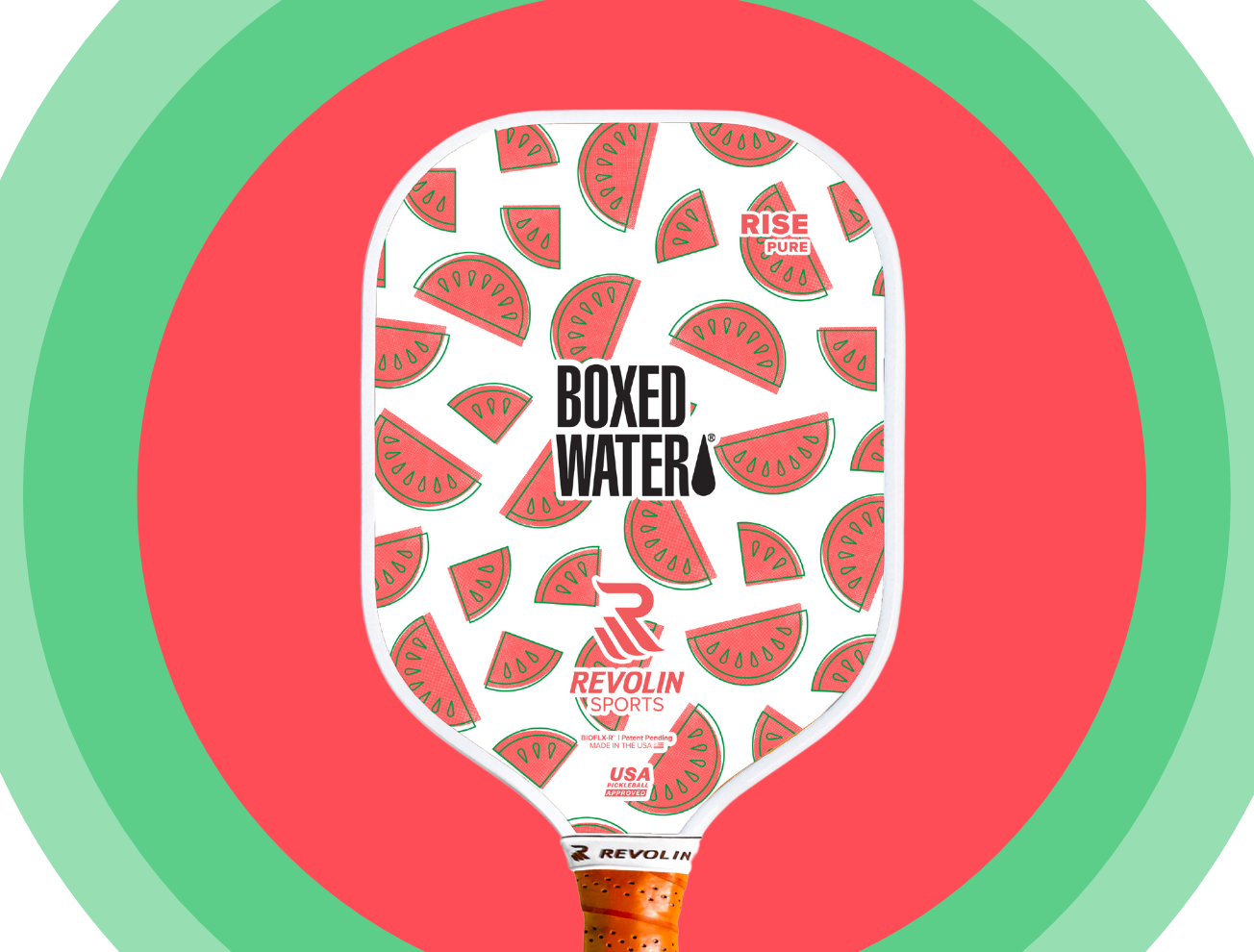 Boxed Water™ Watermelon Flavor Splashes into Pickleball with Custom Pickleball Paddles