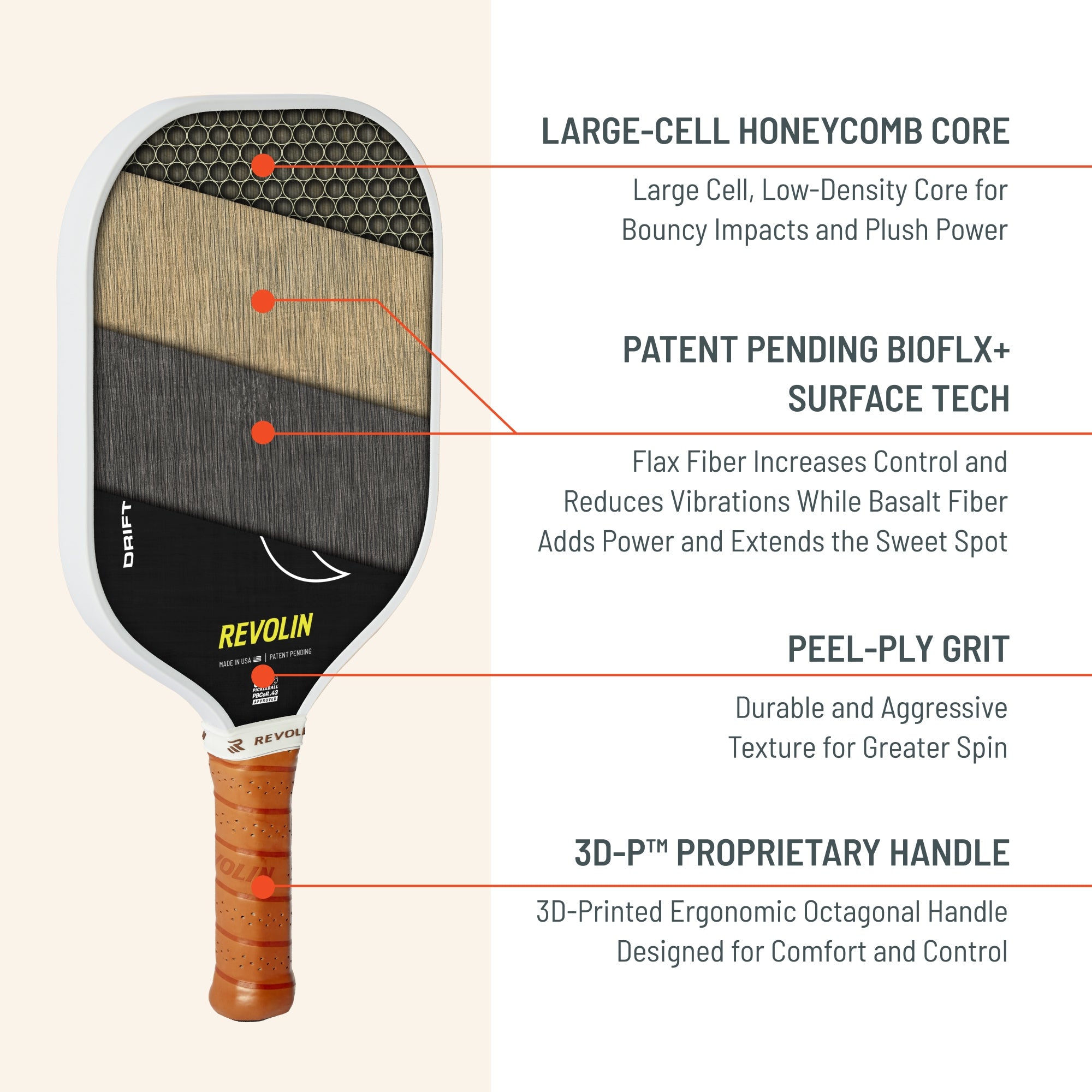 Drift Pure LH Pickleball Paddle